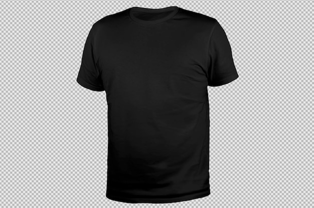 Geïsoleerd gewoon zwart T-shirt