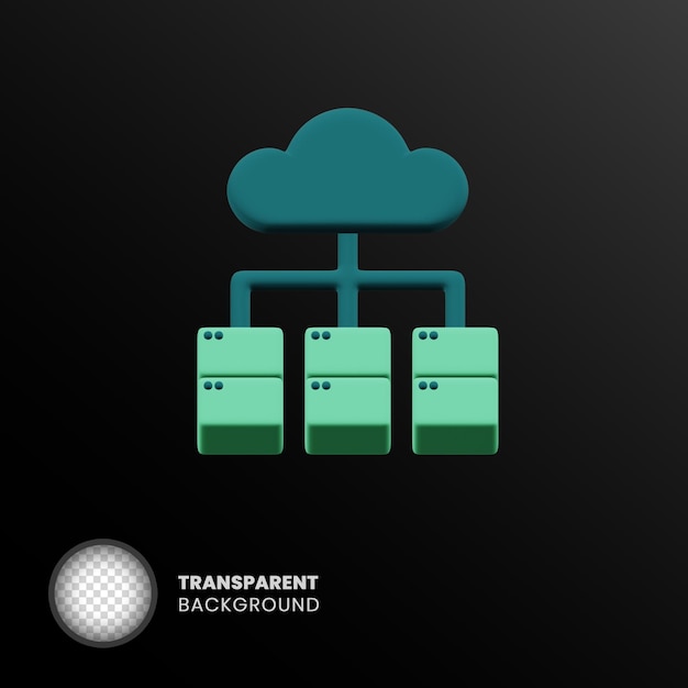 Geïsoleerd transparant 3D-object zonder achtergrond