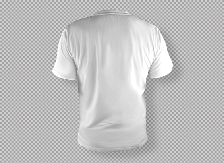 PSD geïsoleerd wit t-shirt op de rug