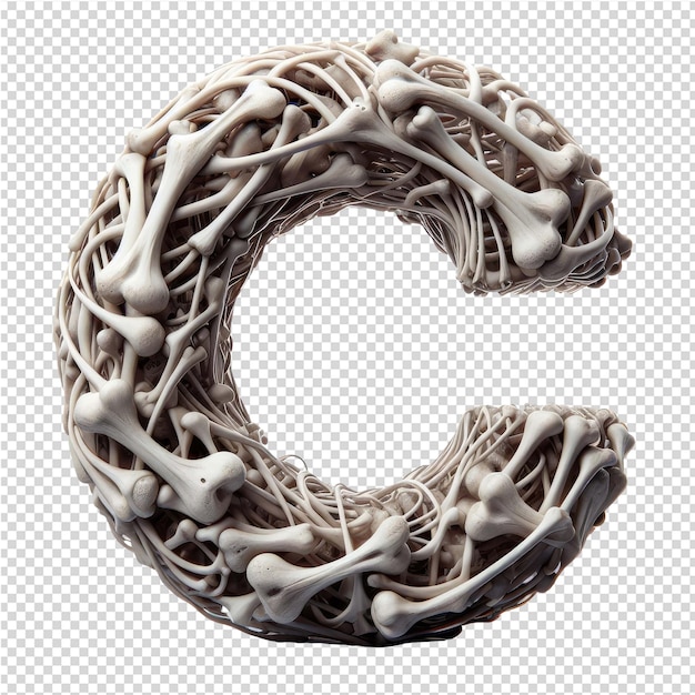 PSD geïsoleerde 3d-brief op een helder png-doek