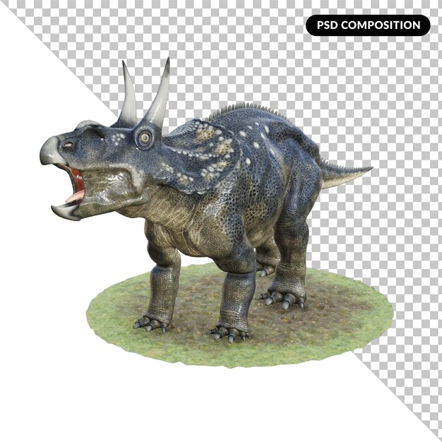 Geïsoleerde dinosaurusschepsel 3d