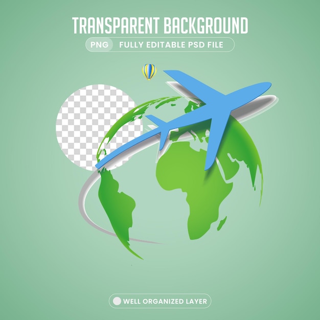 Geïsoleerde PNG-afbeeldingen voor Travel Tour Family Trips en World Tour HighQuality Stock Graphics