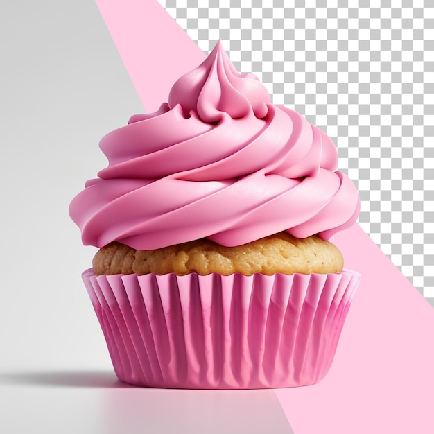 Geïsoleerde png cupcake doorzichtige achtergrond