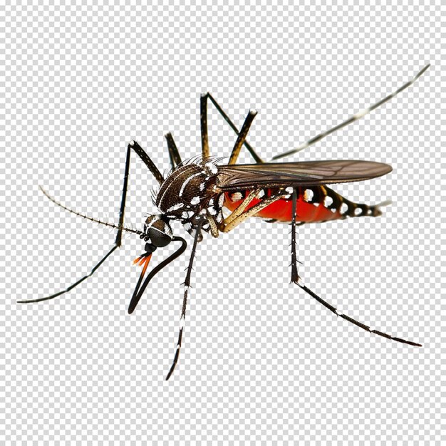 PSD geïsoleerde png van mosquito op doorzichtige achtergrond voor wereld mosquito dag