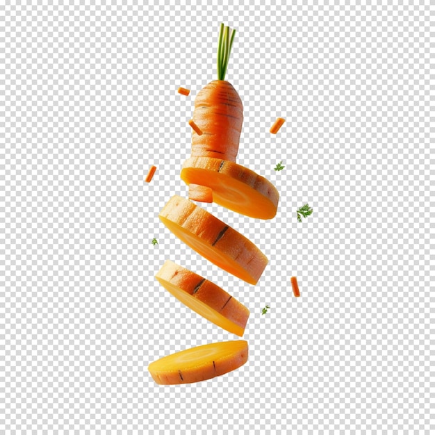 Geïsoleerde png van wortel op doorzichtige achtergrond voor carrot day