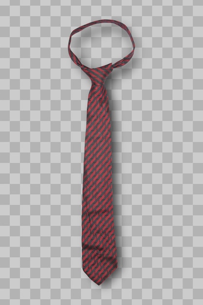 PSD geïsoleerde rood gestreepte stropdas