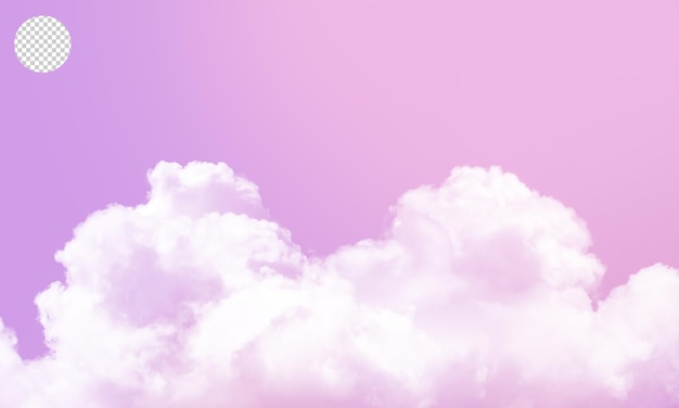 Geïsoleerde wolk achtergrond