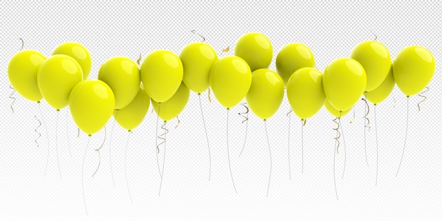 PSD gekleurde ballonnen voor feest