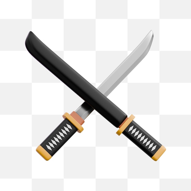 Gekruiste Samurai Katana