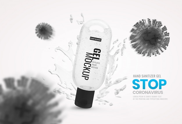 Gel alcohol sterven virus banner