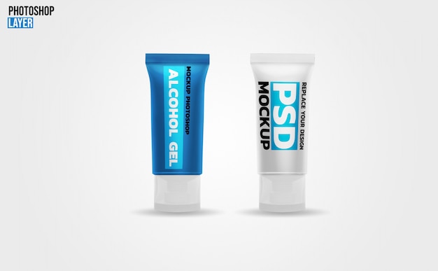 Gel buizen mockup