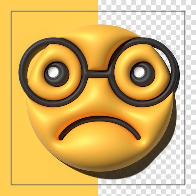 Gele emoji liefde emoticons gezichten met gezichtsuitdrukkingen 3d gestileerde emoji iconen