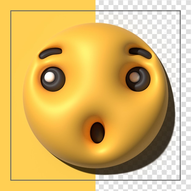 PSD gele emoji liefde emoticons gezichten met gezichtsuitdrukkingen 3d gestileerde emoji iconen