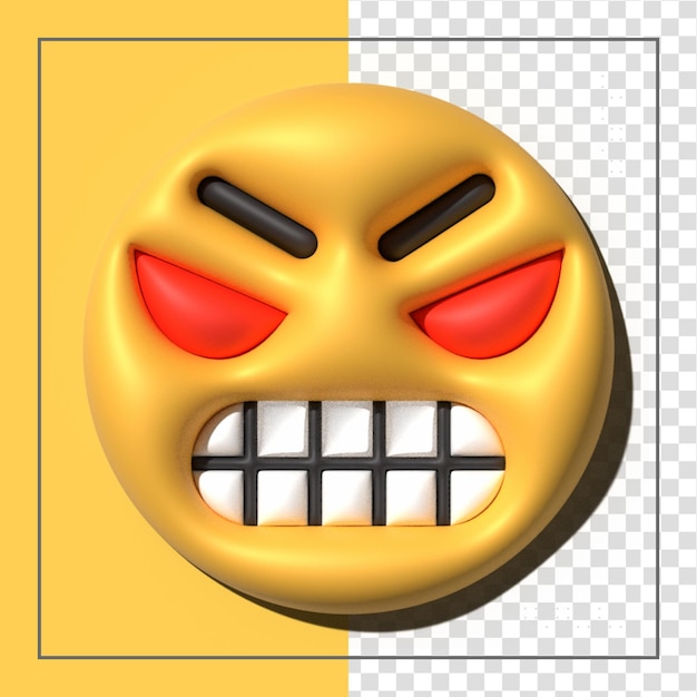 PSD gele emoji liefde emoticons gezichten met gezichtsuitdrukkingen 3d gestileerde emoji iconen