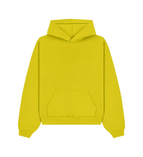Gele hoedij mock-up