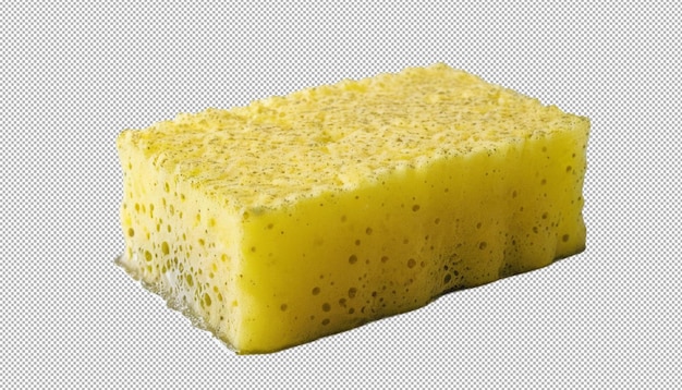 Gele spons in een zweetige droom.