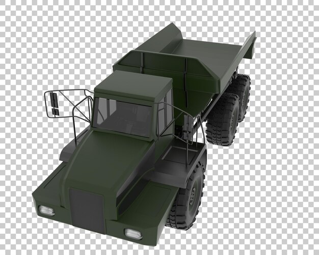 PSD gelede dumper op transparante achtergrond 3d-rendering illustratie