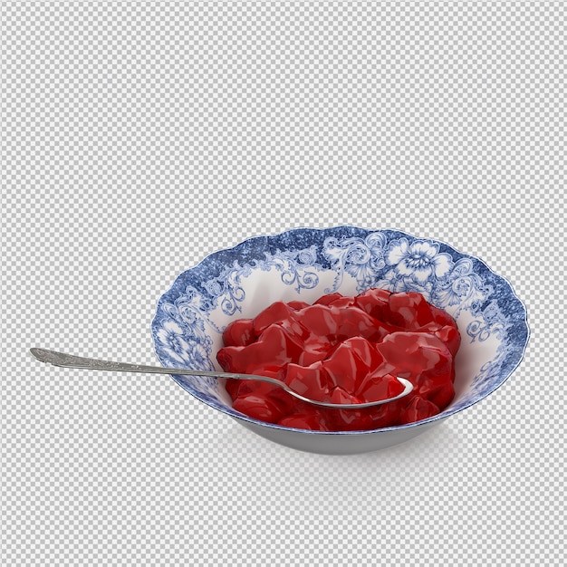 PSD gelei dessert 3d geïsoleerd render