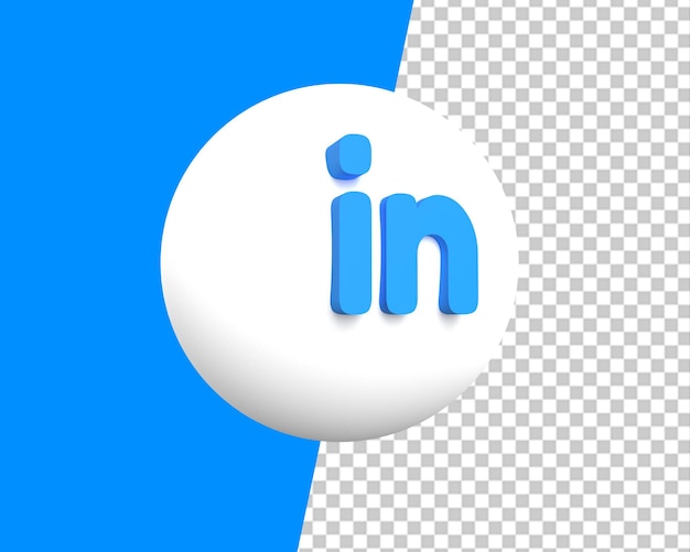 Gelinkt logo in 3d-rendering