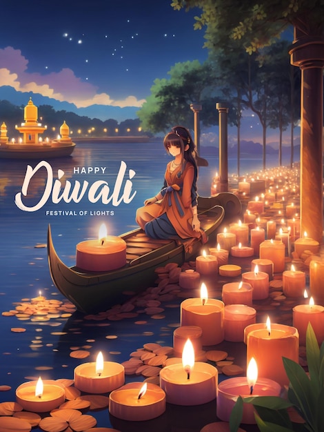 Gelukkig Diwali-festival van licht