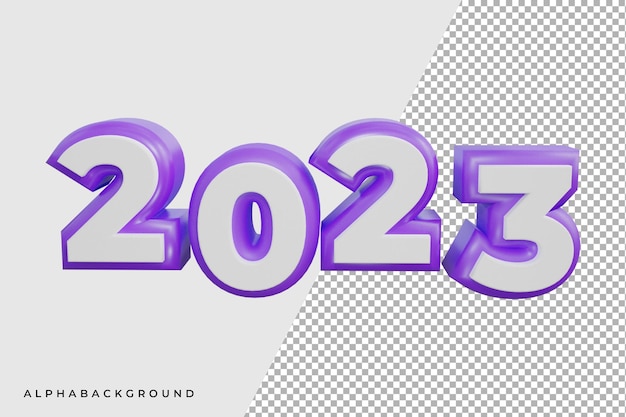 Gelukkig nieuwjaar 2023 3D-teksteffect