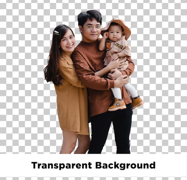Gelukkige Aziatische familieportret