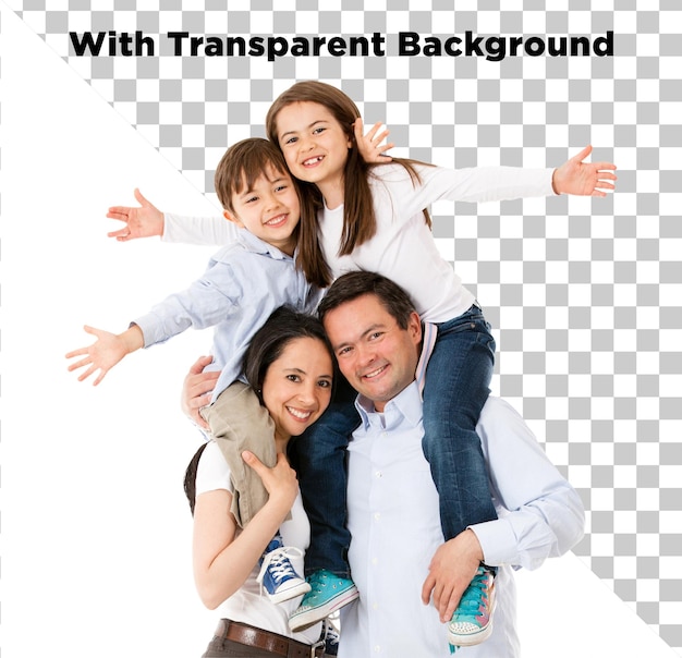 Gelukkige familieportret