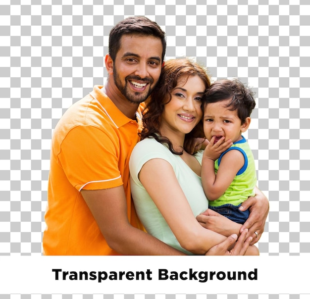 Gelukkige Indiase familieportret