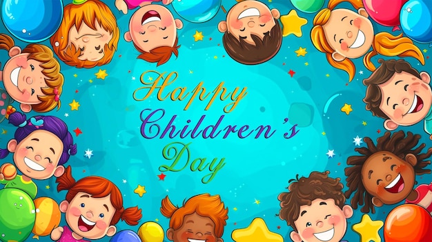 Gelukkige Kinderdag PSD Social Media Poster Design