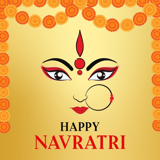 Gelukkige Navratri Begroeting India Festival Instagram Post