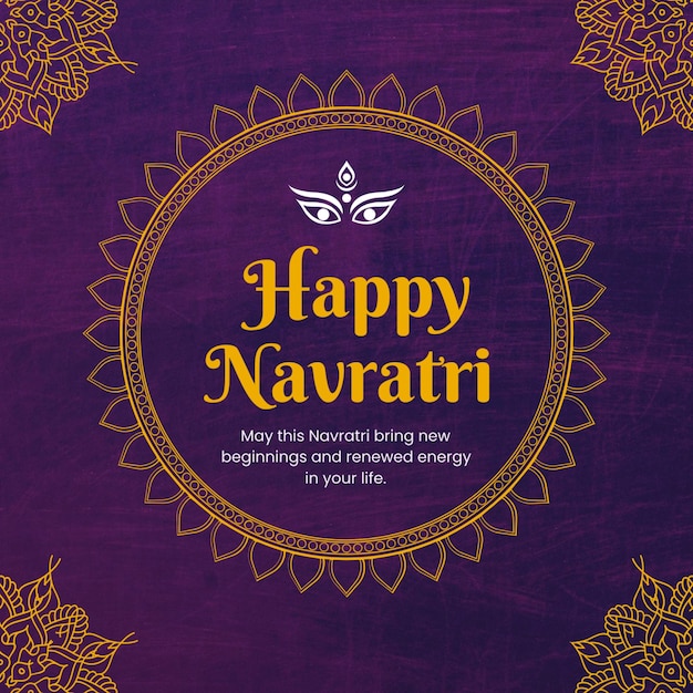 Gelukkige Navratri Begroeting India Festival Instagram Post