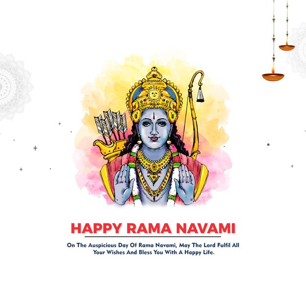 PSD gelukkige rama navami daysd mockup