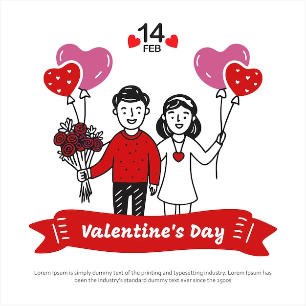 Gelukkige Valentijnsdag koppel