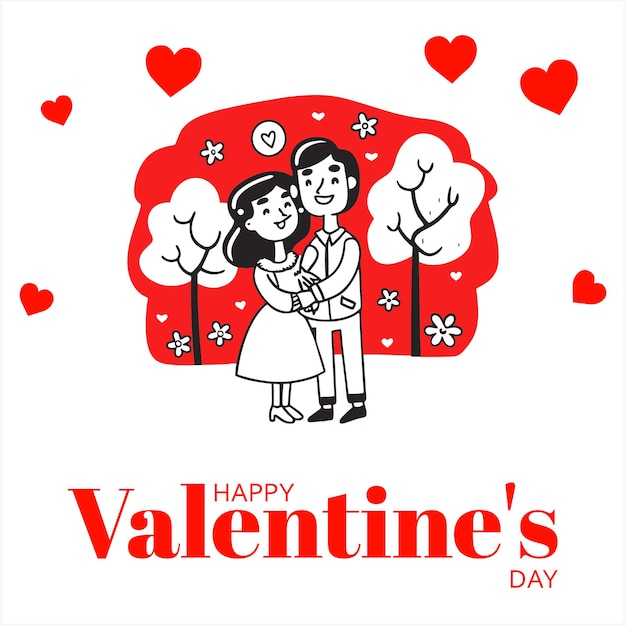 Gelukkige Valentijnsdag koppel
