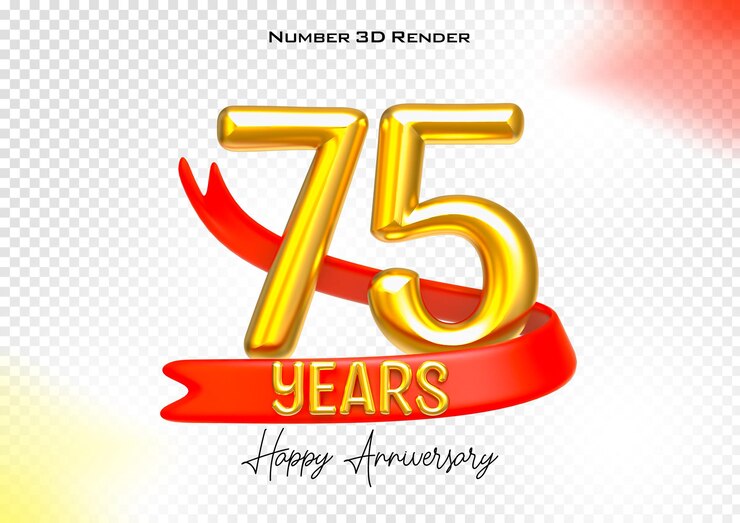 Gelukkige verjaardag Nummer Jaar Gouden 3D Render