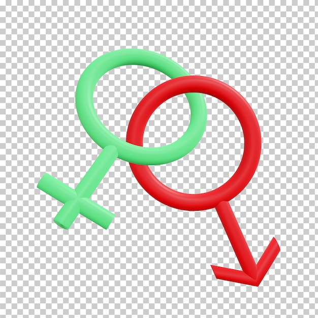Gender identity sign isolated