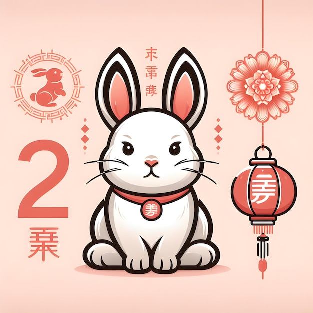 PSD generated ai lunar year chinese new year