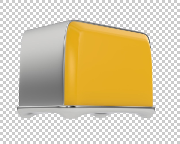 PSD generic toaster on transparent background 3d rendering illustration