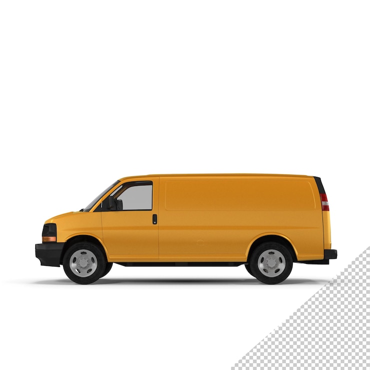 PSD generiek geel vrachtwagen png