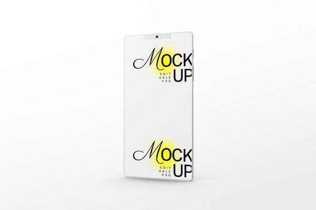 generieke mobiele telefoon mockup sjabloon psd-ontwerp