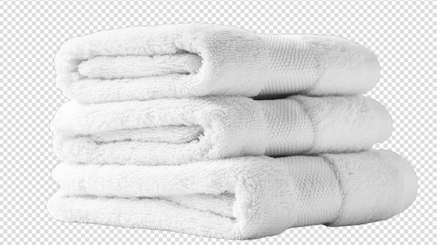 A Generous Collection of Soft White Towels Perfect for Spa and Bathroom Use Adding a Touch of Luxury and Comfort to Any Setting