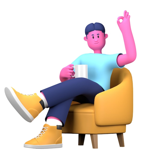 Geniet van de Tea Cup Boy Activiteit