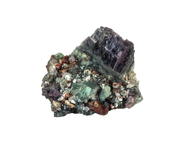 PSD geocronite jordanite sphalerite 황철석 및 형석 투명 배경