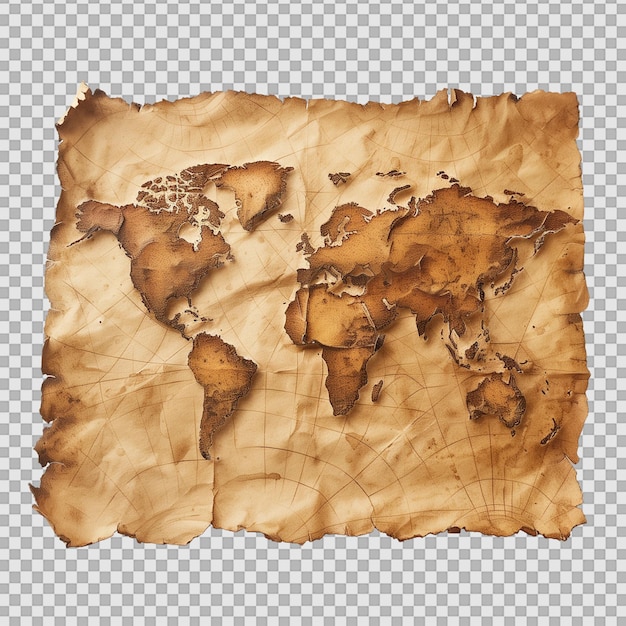 PSD geography maps on transparent background