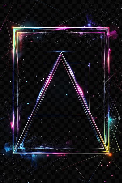 PSD a geometric design of a triangle with a space for text