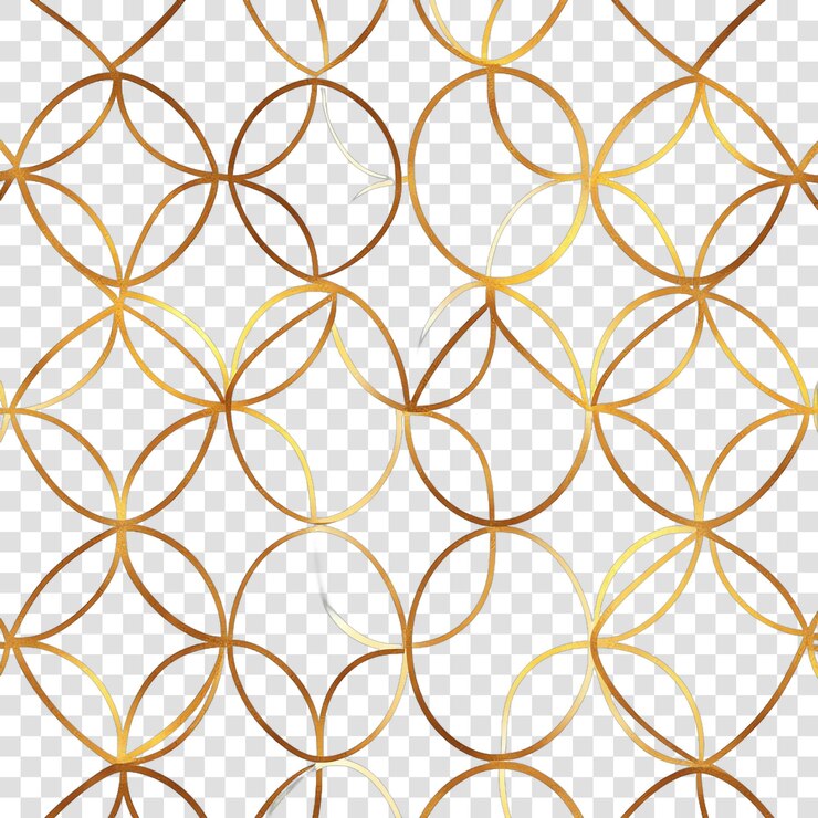 PSD geometric gold pattern