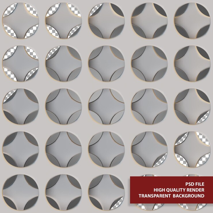 PSD geometric pattern 3d ilustration