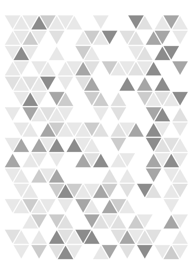 PSD a geometric pattern with triangles and the letter a on it