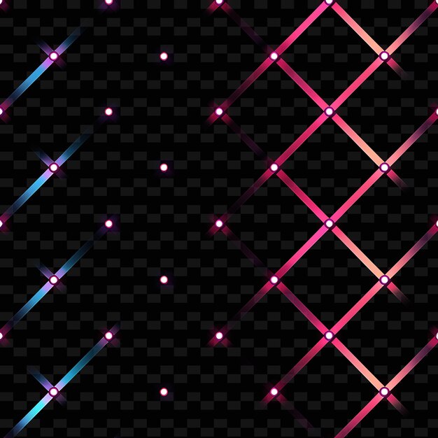 Geometric patterns on a black background