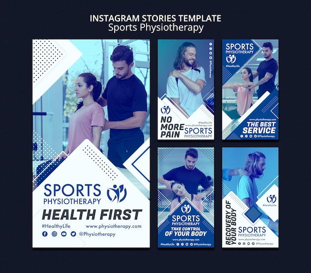 PSD geometric physiotherapy care  instagram stories